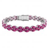 Sterling Silver Marquise Tourmaline Ladies Tennis Bracelet (7 Inch Length x 7.30 MM Wide)