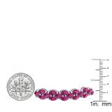 Sterling Silver Marquise Tourmaline Ladies Tennis Bracelet (7 Inch Length x 7.30 MM Wide)