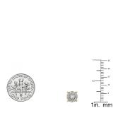 0.35 Carat (ctw) 10K Yellow Gold Round White Diamond Ladies Stud Earrings 1/3 CT