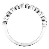 0.15 Carat (ctw) Sterling Silver Round White Diamond Ladies Heart Shape Promise Engagement Ring