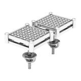 0.15 Carat (ctw) Platinum Plated Sterling Silver White Diamond Mens Ladies Iced Stud Earrings