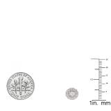 0.45 Carat (ctw) 14K Rose Gold Round White Diamond Ladies Cluster Stud Earrings 1/2 CT