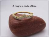 Round White Diamond Beaded Chevron Wedding Band for Women (0.25 ctw, Color I-J, Clarity I2-I3) in 10K Yellow Gold
