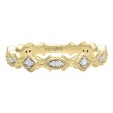 0.15 Carat (ctw) 14K Yellow Gold Round Diamond Ladies Eternity Anniversary Wedding Band Ring