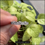 Round White Diamond Princess Tiara Wedding Band for Women (0.10 ctw, Color I-J, Clarity I2-I3) in 10K White Gold