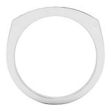0.20 Carat (ctw) 10K White Gold Round White Diamond Ladies Anniversary Wedding Stackable Band