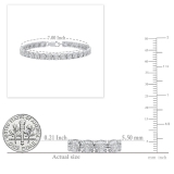 0.25 Carat (ctw) Sterling Silver Round White Diamond Ladies Tennis Bracelet 1/4 CT