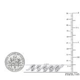1.15 Carat (ctw) Sterling Silver Round White Diamond Ladies Tennis Bracelet