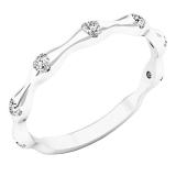 0.25 Carat (ctw) 10K White Gold Round Diamond Ladies Eternity Anniversary Wedding Band Ring 1/4 CT