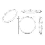 0.25 Carat (ctw) 10K White Gold Round Diamond Ladies Eternity Anniversary Wedding Band Ring 1/4 CT