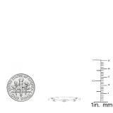 0.25 Carat (ctw) 10K White Gold Round Diamond Ladies Eternity Anniversary Wedding Band Ring 1/4 CT