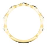 0.25 Carat (ctw) 14K Yellow Gold Round Diamond Ladies Eternity Anniversary Wedding Band Ring 1/4 CT