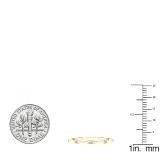 0.25 Carat (ctw) 14K Yellow Gold Round Diamond Ladies Eternity Anniversary Wedding Band Ring 1/4 CT