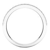 0.35 Carat (ctw) 10K White Gold Round Diamond Ladies Anniversary Wedding Stackable Band 1/3 CT