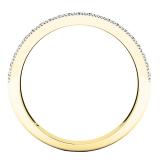 0.35 Carat (ctw) 10K Yellow Gold Round Diamond Ladies Anniversary Wedding Stackable Band 1/3 CT