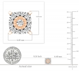 0.30 Carat (ctw) 10K Rose Gold Round White Diamond Ladies Stud Earrings 1/3 CT