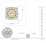 0.30 Carat (ctw) 10K Yellow Gold Round White Diamond Ladies Stud Earrings 1/3 CT