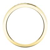 0.15 Carat (ctw) 14K Yellow Gold Round White Diamond Men's Wedding Stackable Band