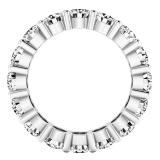 4.00 Carat (ctw) 14K White Gold Round White Diamond Ladies Eternity Wedding Stackable Band 4 CT