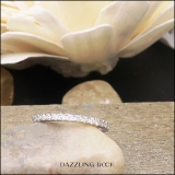 0.45 Carat (ctw) 10K White Gold Round Diamond Ladies Stackable Ring Wedding Band 1/2 CT