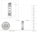 0.30 Carat (ctw) 18K White Gold Round White Diamond Ladies Hoop Earrings 1/3 CT