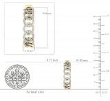 0.30 Carat (ctw) 18K Yellow Gold Round White Diamond Ladies Hoop Earrings 1/3 CT