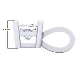 0.40 Carat (ctw) 14K White Gold Princess Diamond Solitaire Pendant (Silver Chain Included)