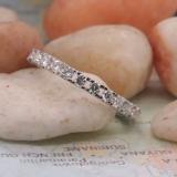 0.90 Carat (ctw) 10K White Gold Round White Diamond Eternity Anniversary Wedding Band