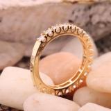 0.90 Carat (ctw) 14K Yellow Gold Round White Diamond Eternity Anniversary Wedding Band