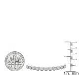 1.00 Carat (ctw) 10K White Gold Round White Diamond Ladies Tennis Bracelet 1 CT