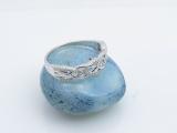 0.20 Carat (ctw) 10K White Gold Round Diamond Ladies Swirl Fashion Right Hand Ring 1/5 CT