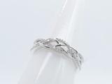 0.20 Carat (ctw) 10K White Gold Round Diamond Ladies Swirl Fashion Right Hand Ring 1/5 CT