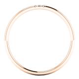 0.02 Carat (ctw) 18K Rose Gold Round White Diamond Ladies 3 Stone Engagement Ring