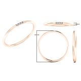 0.02 Carat (ctw) 18K Rose Gold Round White Diamond Ladies 3 Stone Engagement Ring