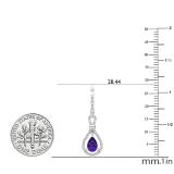 14K White Gold Round White Diamond Ladies Bridal Engagement Ring Set