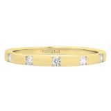 0.15 Carat (ctw) 14K Yellow Gold Round White Diamond Ladies Wedding Band