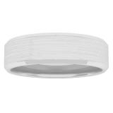 10K White Gold Ladies Plain Wedding Band