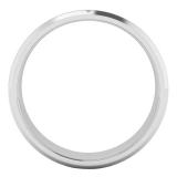10K White Gold Ladies Plain Wedding Band