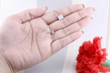 0.20 Carat (ctw) Sterling Silver Round Diamond Ice Cube Dice Shape Mens Hip Hop Iced Stud Earrings