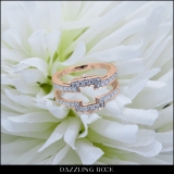 0.50 Carat (ctw) 10K Rose Gold Round Diamond Ladies Wedding Band Enhancer Guard Double Ring 1/2 CT