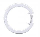 0.30 Carat (ctw) 18K White Gold Round White Diamond Ladies Huggies Hoop Earrings 1/3 CT