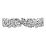 0.23 Carat (ctw) 14K White Gold Round White Diamond Ladies Wedding Stackable Eternity Band 1/4 CT