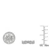 0.23 Carat (ctw) 14K White Gold Round White Diamond Ladies Wedding Stackable Eternity Band 1/4 CT