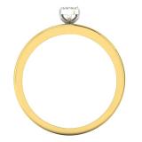 0.10 Carat (ctw) 14K Yellow Gold Round Diamond Men & Women's Cluster Ring Trio Set 1/10 CT