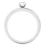 0.10 Carat (ctw) 18K White Gold Round Diamond Men & Women's Cluster Ring Trio Set 1/10 CT