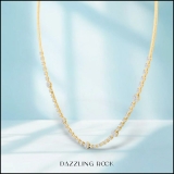 1.95 Carat (ctw) 18K Yellow Gold Round White Diamond Ladies Flower Gold Necklace 2 CT