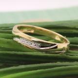 0.07 Carat (ctw) 18K Yellow Gold Plated Sterling Silver Round Diamond Men's Anniversary Wedding Band