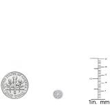 0.25 Carat (ctw) 10K White Gold Round White Diamond Ladies Cluster Stud Earrings 1/4 CT