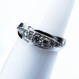 0.50 Carat (ctw) 18K White Gold Round Diamond Men's Anniversary Wedding Stackable Band 1/2 CT