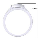 0.28 Carat (ctw) Sterling Silver Round White Diamond Ladies Engagement Ring Band Set 1/4 CT